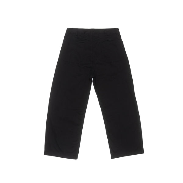 Side Pleat Work Pant - Black
