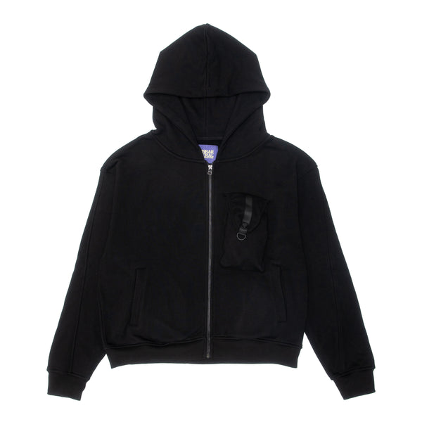Sunflower Zip Up Hoodie - Black