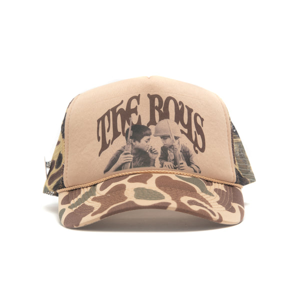 "The Boys" Camo Trucker Hat - Brown Camo