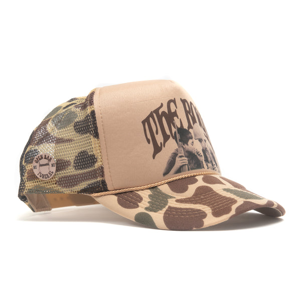 "The Boys" Camo Trucker Hat - Brown Camo