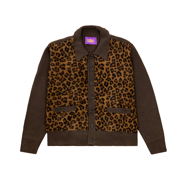 Leopard Cardigan - Brown