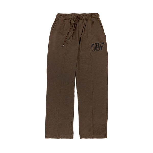 Pleated Lounge Pant - Brown