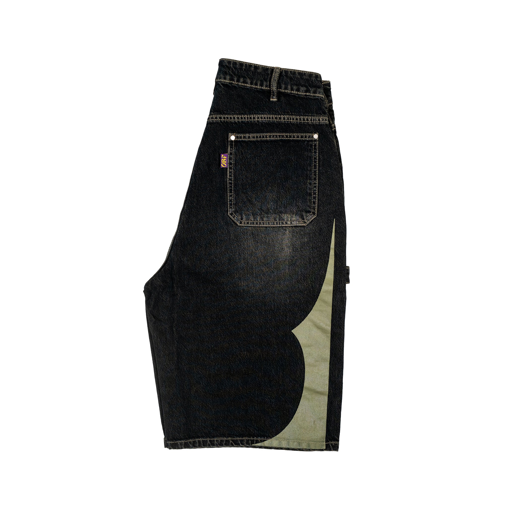 Tribal Denim Shorts - Vintage Black – Open Bar Funeral