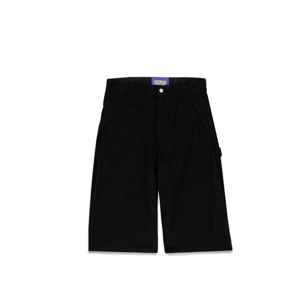 Side Pleat Carpenter Short - Black