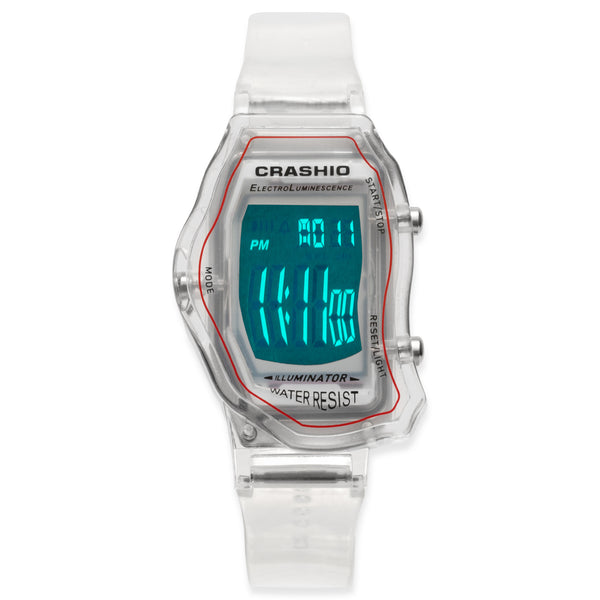 CRASHIO v2 - CLEAR/CLEAR/RED