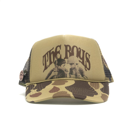"The Boys" Camo Trucker Hat - Green Camo