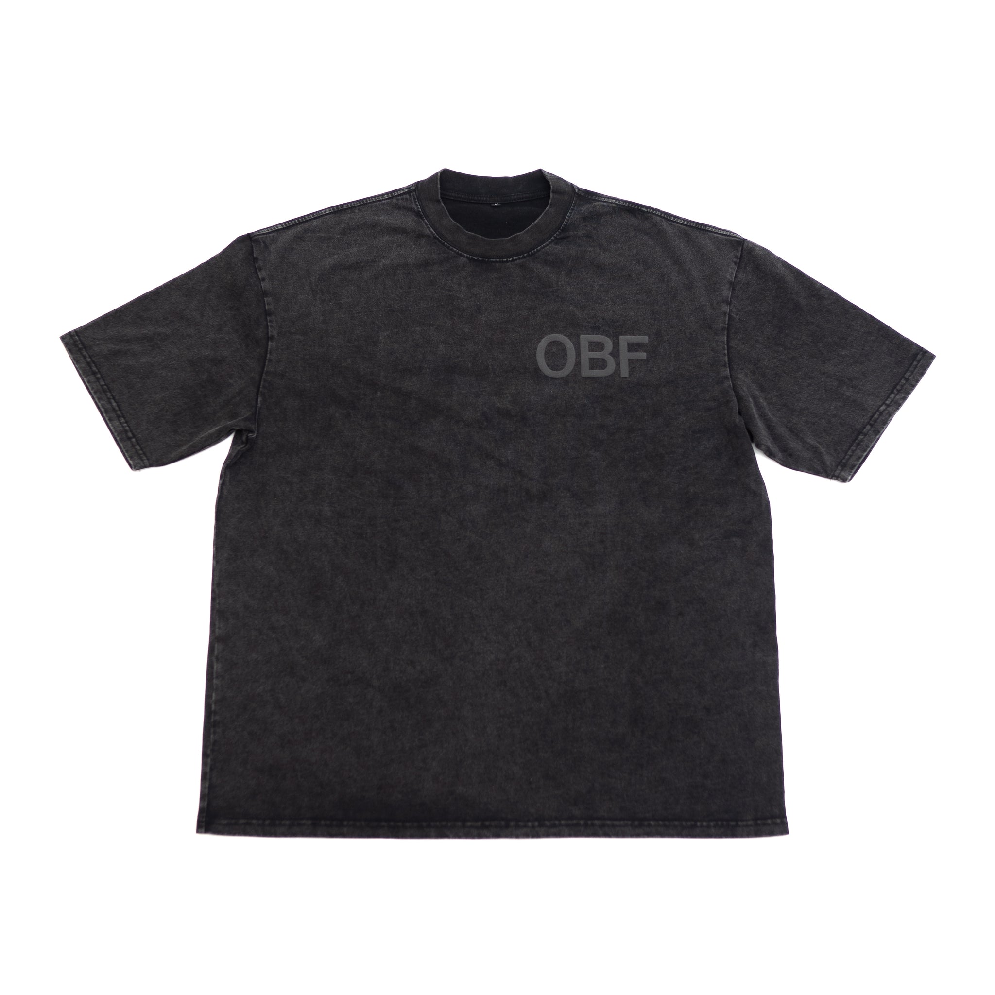 OBF Crew Tee - Acid Black