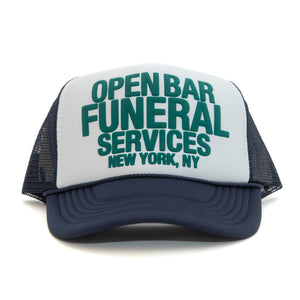 Services Trucker Hat - Navy/Green